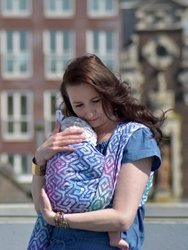 Chusta tkana Yaro Xi Ultra Anemone Rainbow