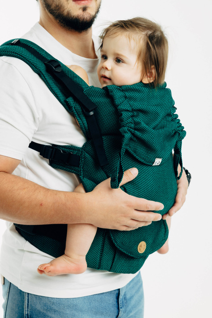 Ergonomiczne nosidełko regulowane - LennyUpGrade Pro: Mała Jodełka Szmaragd