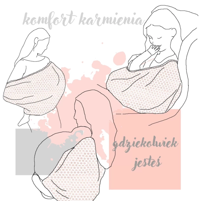 Rollersy - chusta do karmienia Gold Dust Black