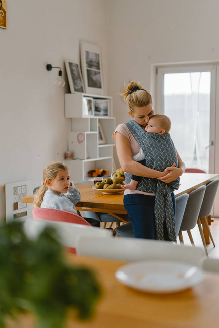 Nosidełko Kavka Handy - Sleet Blue Braid