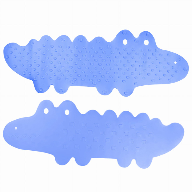 Bocioland - mata antypoślizgowa do kąpieli, niebieski krokodyl