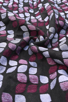 Chusta tkana Yaro Slings - Petals Duo Black Purple Hemp