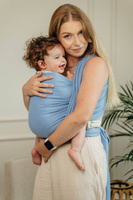 Chusta tkana LennyLamb - Mała Jodełka Skylight