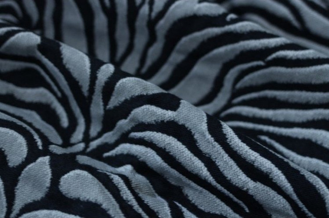 Chusta tkana Yaro Tiger Ultra Navy Grey Alpaca