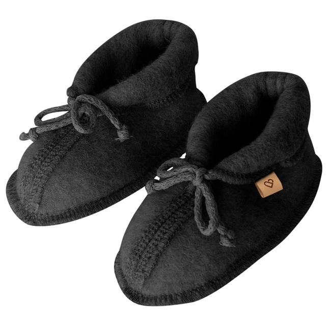 Zaffiro - Buciki dziecięce Wełna premium - Anthracite
