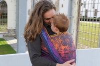 Woven Wrap Yaro Chloe Duo Havana Grad Orange Navy Confetti