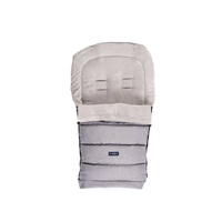 Zaffiro - Śpiwór do wózka iGrow 2.0 Plusz + Melanż Jasny Szary