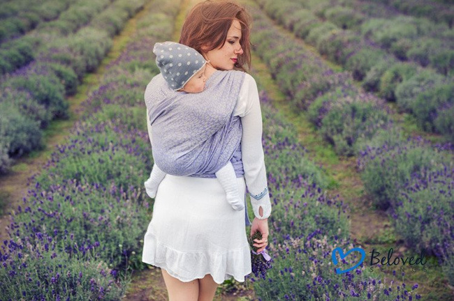 Chusta kółkowa Beloved Slings Linen & Silk Fluorish