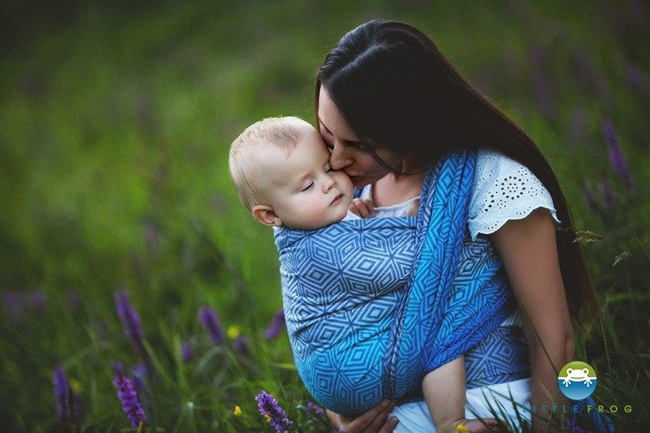 Chusta tkana Little Frog Rocky Coast Cube