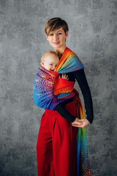 Woven wrap LennyLamb - Rainbow Lotus