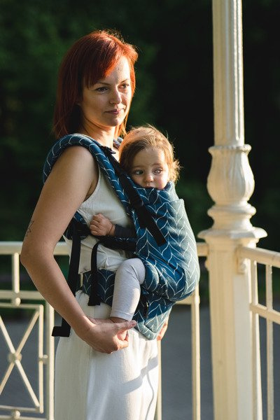 Nosidełko Kavka Multi-age petrol braid