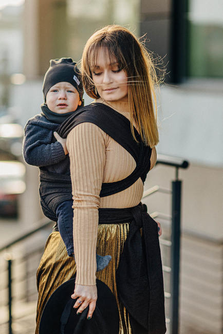 Nosidło hybrydowe LennyLamb - Pawi Ogon - Pitch Black