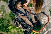 Antypotowa wkładka do spacerówki - Czarny Opal