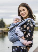 Nosidełko Kinder Hop Multi Soft: Little Herringbone Blue