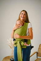 Nosidełko Kavka Handy: Granny Smith Linen + plecak + pady