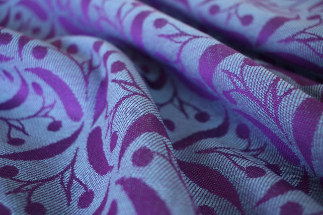 Chusta tkana Yaro Sling - Retro Berry Purple Mint Tencel