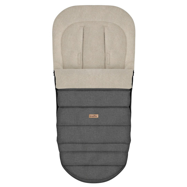 Zaffiro - Scandi iGrow Winter Footmuff with Premium Sheep Wool Grey
