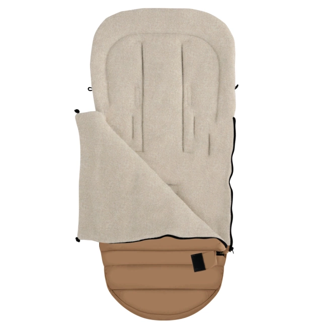 Zaffiro - Aspen iGrow Winter Footmuff with Premium Sheep Wool Toffee