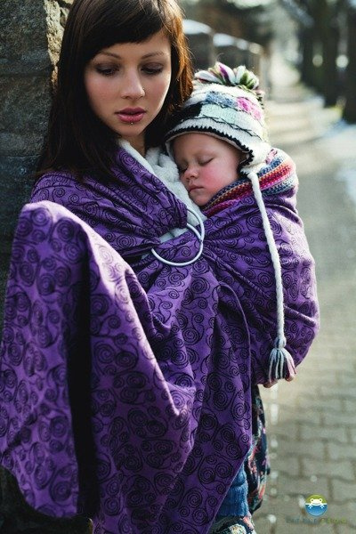 Ring Sling Little Frog Purple Glow