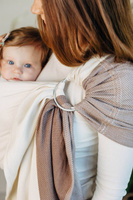 LennyLamb Ring Sling - Little Herringbone Baby Cupcake