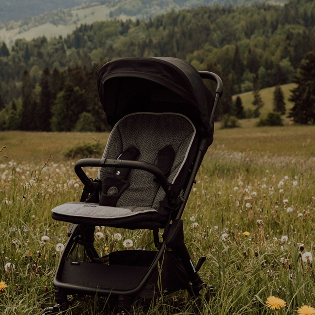 Zaffiro Wkładka do wózka Wełna premium Szara 85 cm