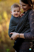 Chusta tkana Little Frog Lniany Cube