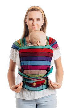 LennyHybrid Half Buckle Carrier - Carousel of Colors