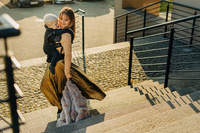 Nosidełko LennyLamb LennyUpGrade - Pawi Ogon - Pitch Black