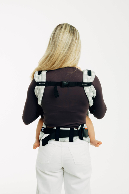 LennyLamb Baby carrier: LennyUpGrade: Litte Herringbone Skylight