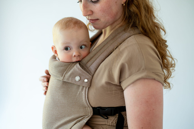 Qusy adjustable ergonomic carrier  2.0 - Walnut Twill Bamboo