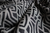 Chusta tkana Yaro Braid Black Natural Seacell Wrap