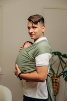 LennyLamb Stretchy/Elastic Baby Sling - Sage (5m.)