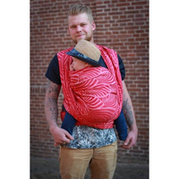 Chusta tkana Yaro Dandy Red White Hemp