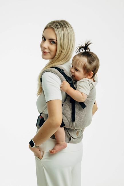 Ergonomiczne nosidełko regulowane - LennyUpGrade Pro: Mała Jodełka Almond