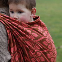 Chusta tkana Yaro Slings - La Vita Duo Pink Black Bronze Glam