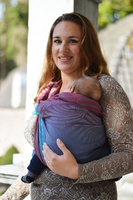 Chusta tkana Yaro Dandy Coral Reef Grad Grey Wool