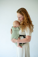 Qusy adjustable ergonomic carrier  2.0 - Olive Twill (Bamboo, Linen, Cotton)