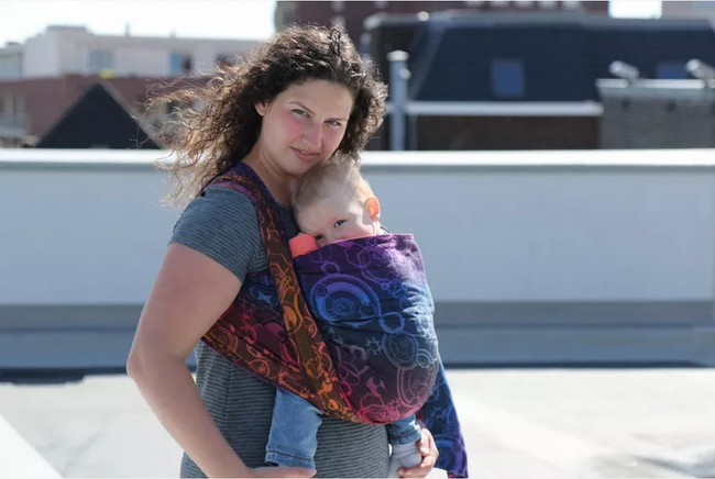 Chusta kółkowa Yaro Quantum Marbella Grad Black Tencel Linen