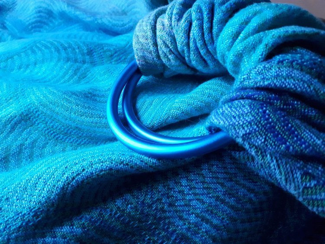 Chusta kółkowa/Ring Sling Yaro Slings Gravity Duo Aqua Grad Blue Green Seacell Wrap (używana)