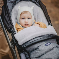 Zaffiro - Śpiwór do wózka iGrow 2.0 Plusz + Melanż Szary