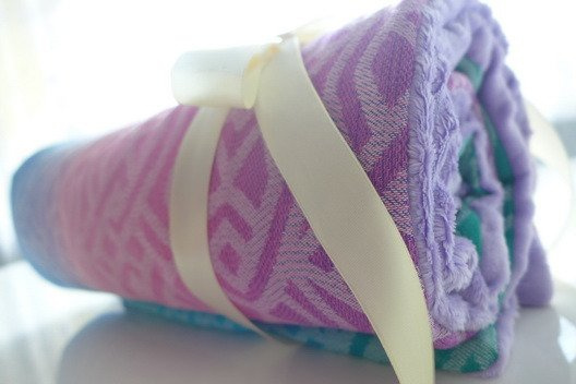 Ocieplany kocyk z chusty