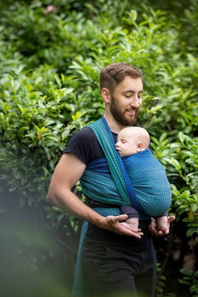 Chusta tkana EverySlings - Babyheart Mulberry