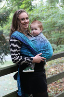 Chusta tkana Yaro Sling - Oasis Duo Aqua Grad Emerald Navy Wool 