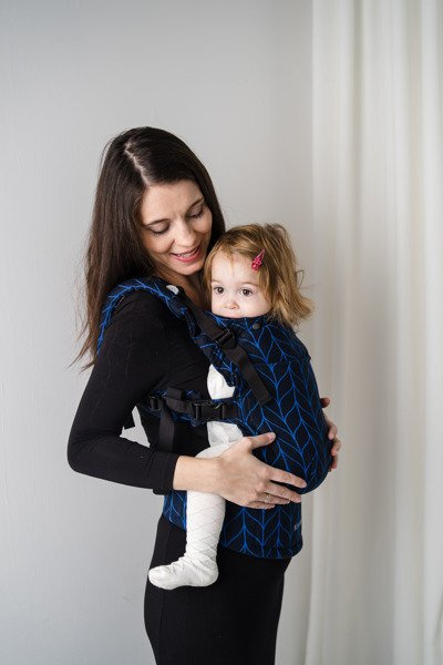 Nosidełko Kavka Multi-age vintage blue braid