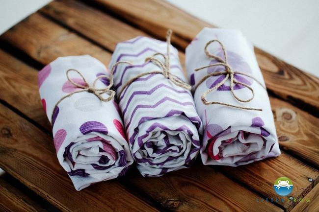 Pieluszka Bambusowa - Pink Mix (3 sztuki)