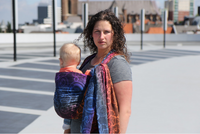 Chusta kółkowa Yaro Quantum Marbella Grad Black Tencel Linen