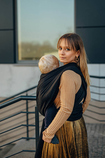 Chust tkana LennyLamb - Pawi Ogon - Pitch Black