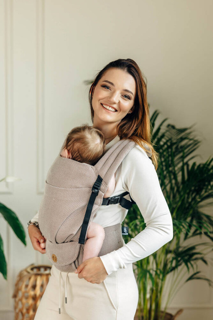 LennyLamb baby carrier - LennyLight - Little Herringbone Almond