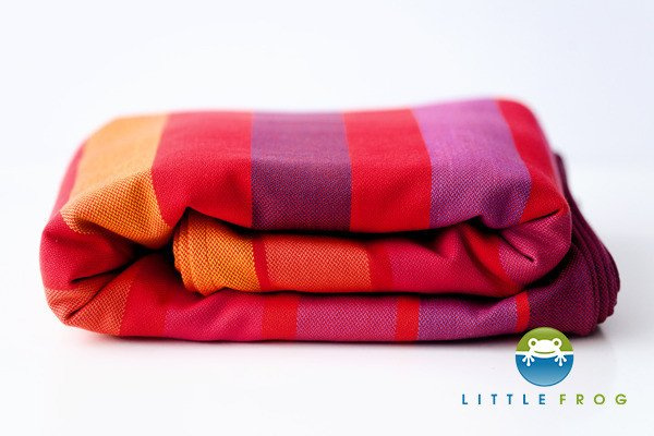 Chusta tkana Little Frog - Malinowy Rodonit