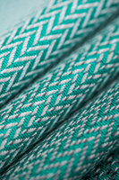 LennyHybrid Half Buckle Carrier - Ombre Green Herringbone